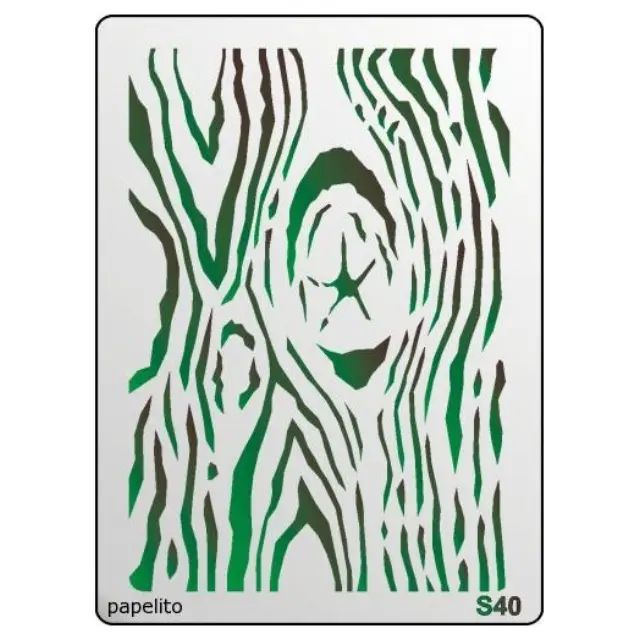 Stencil 3D, Wooden Effect 15x20cm, Pentacollection