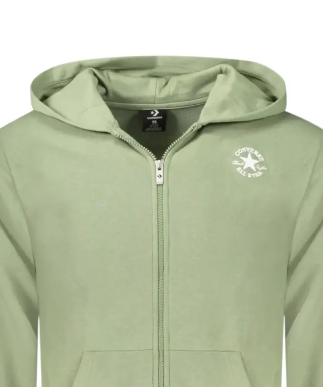 Converse - Παιδικό Φούτερ Long Sleeve Unisex Με Φερμουάρ 9CG706-F4Y Πράσινο 3
