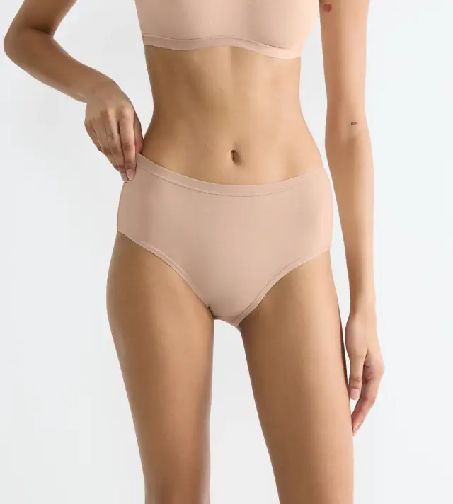Sloggi Σλιπ Midi Go Daily Cotton 3-Pack Μπεζ