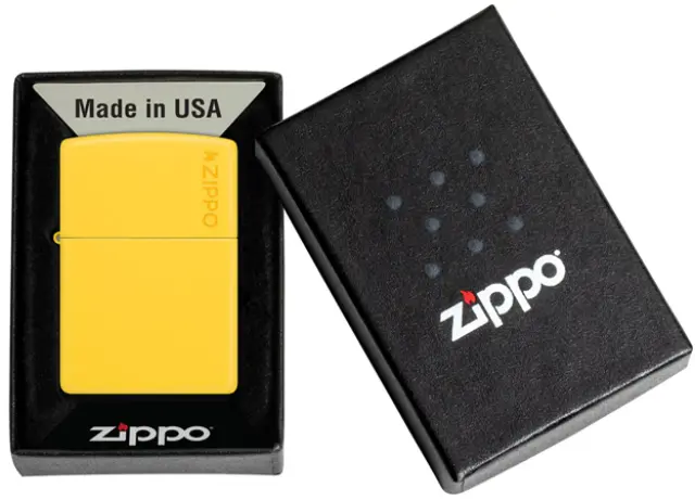 ZIPPO Αναπτήρας - Sunflower Yellow Matte με λογότυπο Zippo (46019ZL) 3