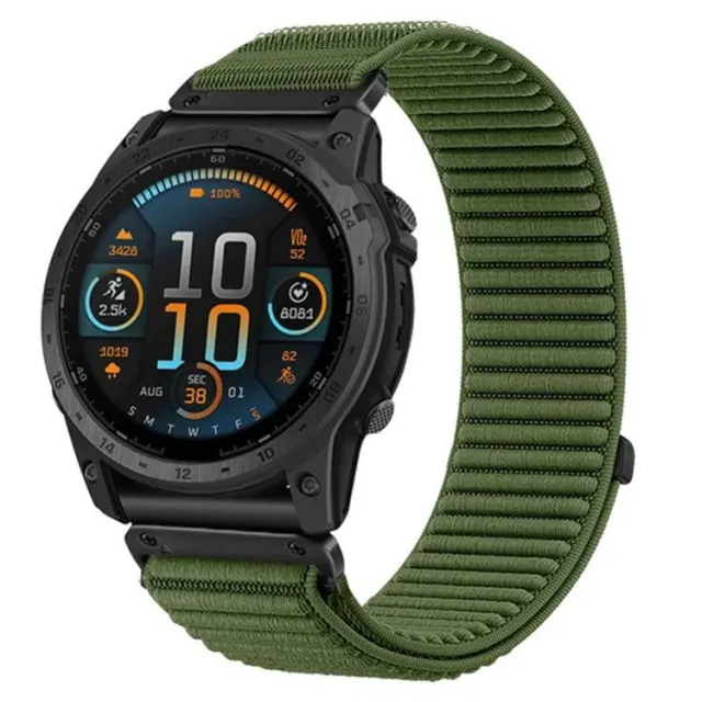 Nylon Λουράκι για Garmin Fenix 5/6/6 Pro/7/8/9 (47mm)-Spruce Green OEM