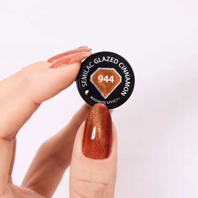 Semilac Ημιμόνιμο Βερνίκι 944 Glazed Cinnamon 7ml 2