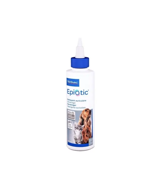 Virbac Epiotic Καθαριστικό Αυτιών σε Σταγόνες για Γάτες & Σκύλους 125ml