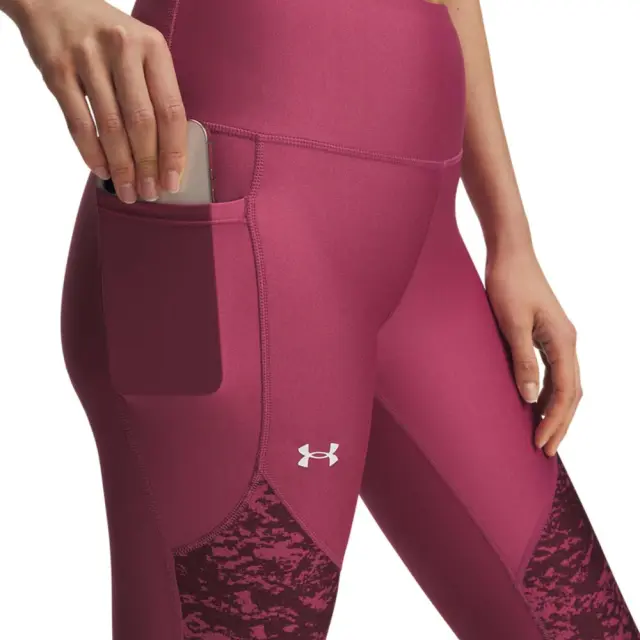 Under Armour Women's Tech Print Panel Ankle Legging Φούξια 1386407-659 (Under Armour) 3
