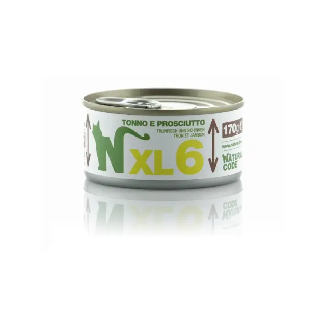 Natural Code XL 6 Τόνος & Ζαμπόν 170gr Μονόχρωμο