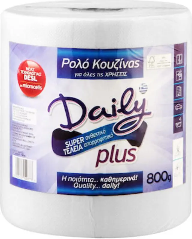 Χαρτί Κουζίνας Daily Plus 800gr