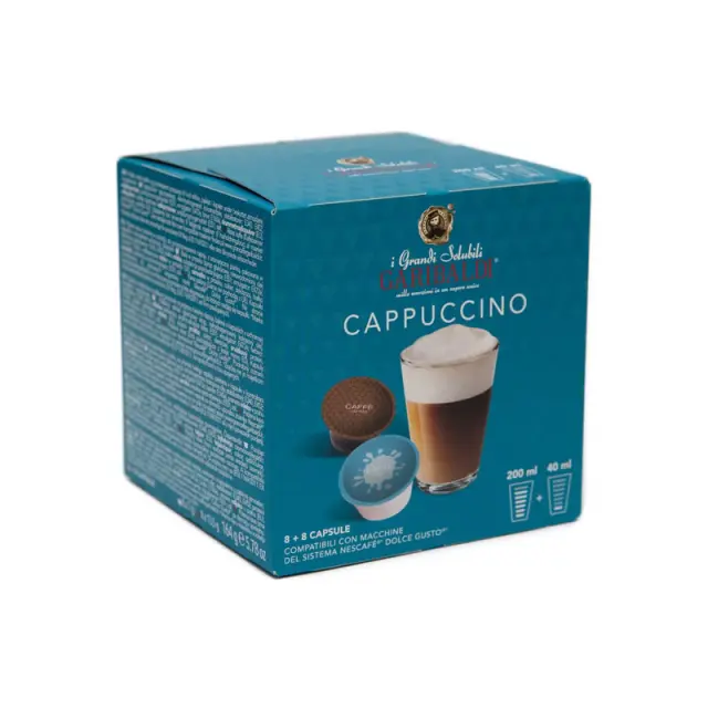 Garibaldi Gusto Cappuccino συμβατές κάψουλες Dolce Gusto - 16 τεμ.
