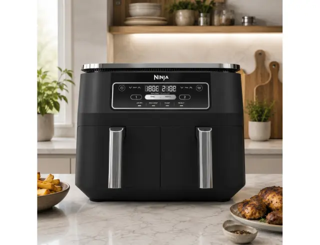 Φριτέζα Αέρος Ninja Foodi Max Dual Zone AF200EU με 2 ανεξάρτητες ζώνες μαγειρέματος, ισχύ 2400W και χωρητικότητα 7.6LAF200EU