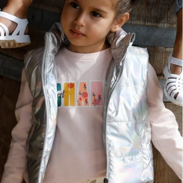 Baby 6 μηνών έως 4 ετών Μακρυμάνικη μπλούζα τύπωμα Charm ροζ - 3Ε 2