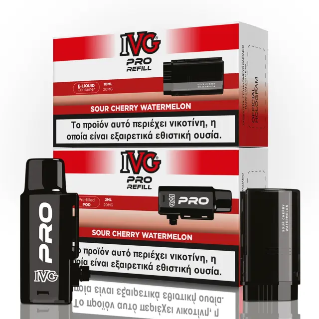 IVG Pro Refill Sour Cherry Watermelon 20mg 2ml+10ml