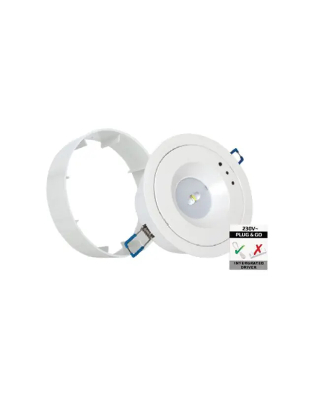 ΦΩΤΙΣΤΙΚΟ ΧΩΝΕΥΤΟ/ΕΞΩΤΕΡΙΚΟ LED SMD Φ130ΜΜ 3W 6500Κ 230V ΕΠΑΝΑΦΟΡΤΙΖΟΜΕΝΟ ΜΕ ΜΠΑΤΑΡΙΑ Li-ion ΜΗ ΣΥΝΕΧΟΥΣ ΛΕΙΤΟΥΡΓΙΑΣ UNIVERSE
