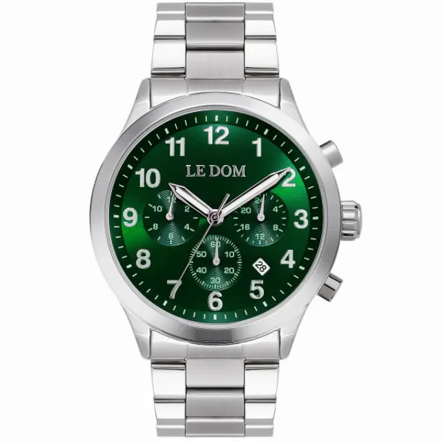 Le Dom Patrol, Men's Watch, Silver Steel Bracelet LD.1106-3