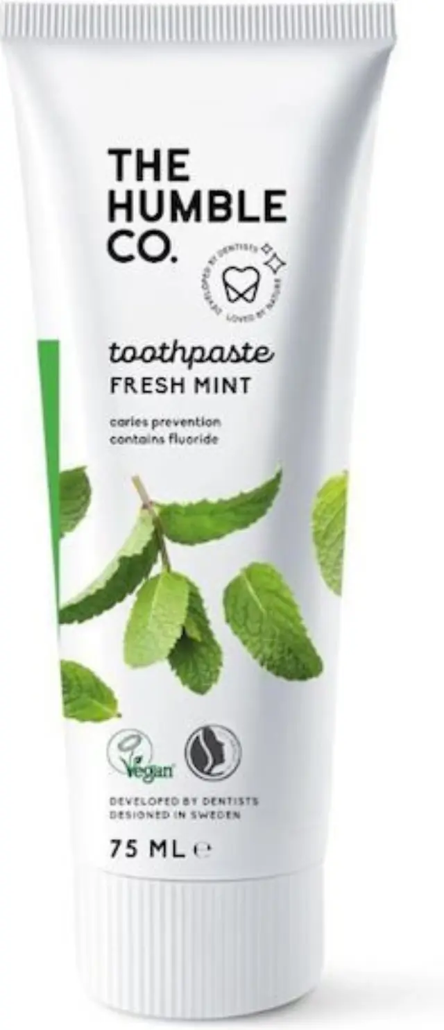 The Humble Co. Natural Toothpaste Fresh Mint Οδοντόκρεμα Κατά της Τερηδόνας με Γεύση Μέντα 75ml
