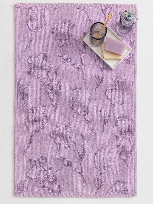 Πατάκι Μπάνιου 50x80 Palamaiki Yang 100% βαμβακερό- Lilac