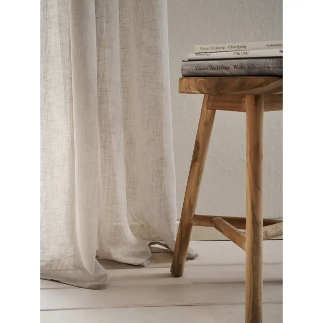 Κουρτίνα με σιρίτι Gofis Home Combe Willow Elephant Grey 502/45 200x295