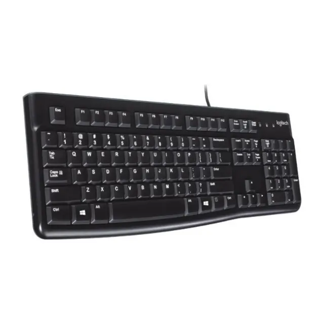 LOGITECH Ενσύρματο πληκτρολόγιο K120, USB, 1.5m, μαύρο 2
