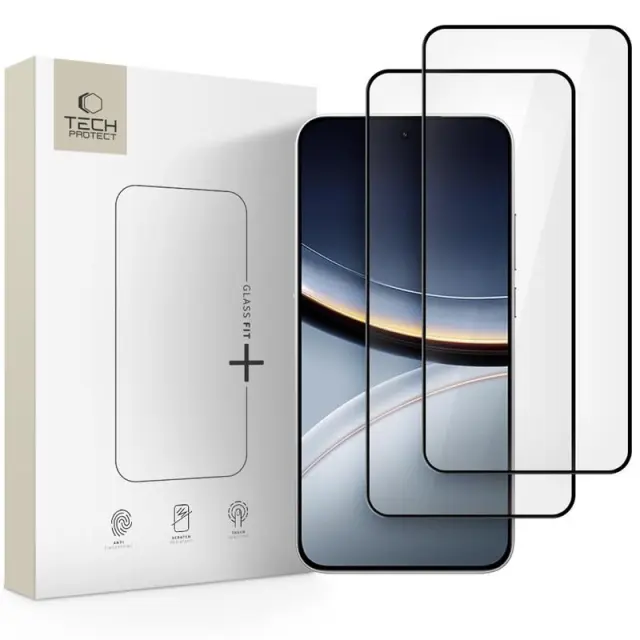 Tech-protect Glass Fit+ 2-pack Xiaomi Poco F7 5g Black