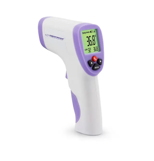 Esperanza ECT002 digital body thermometer Remote sensing thermometer Purple, White Ear, Forehead, Oral, Rectal, Underarm Buttons