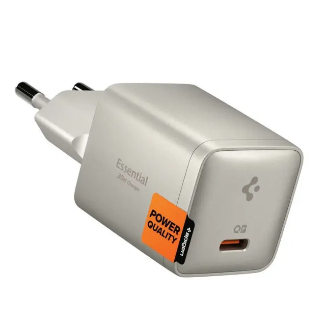Spigen ArcStation Essential 30W Wall Charger, natural titanium