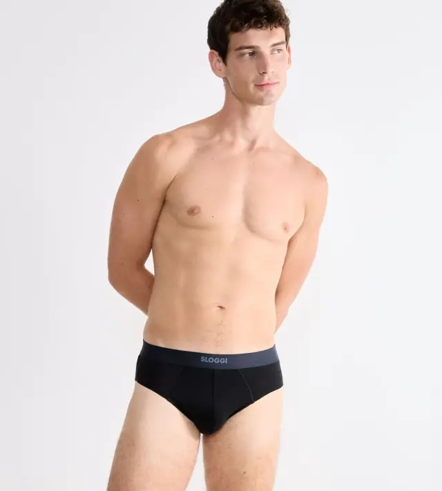 Sloggi Men Σλιπ Ever Ease Brief Μαύρο 2-Pack