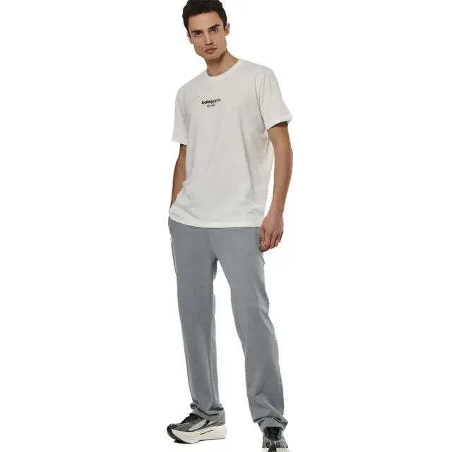 Body Action Men's Essentials French Terry Pants Γκρι 023527-03 (Body Action) - Small