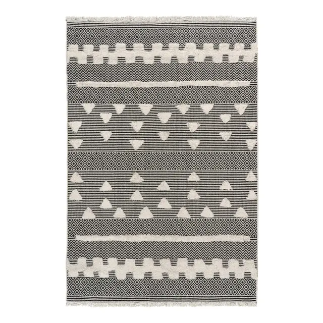 Beauty Home Χαλί βαμβακερό Morocotton 9238 Γκρι 150x220