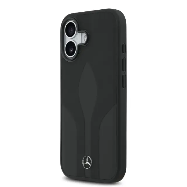 Mercedes Leather The Move MagSafe Case for iPhone 17 Black 2