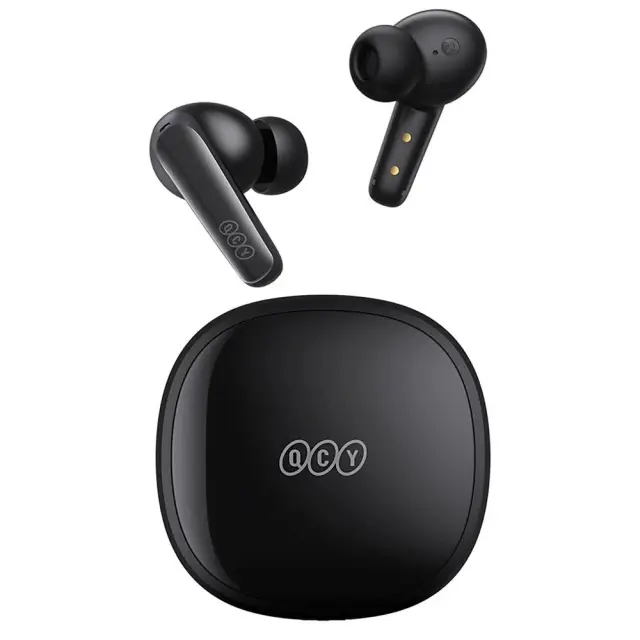 QCY T13X TWS BLACK – 30 HOUR BATTERY – TRUE WIRELESS IN-EAR EARBUDS – QUICK CHARGE 380MAH