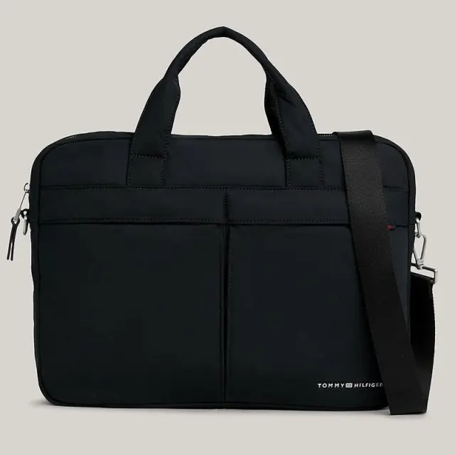 Tommy Hilfiger - Ανδρικό Τσάντα Χαρτοφύλακας Signature Computer Bag AM0AM12215-BDS Μαύρο