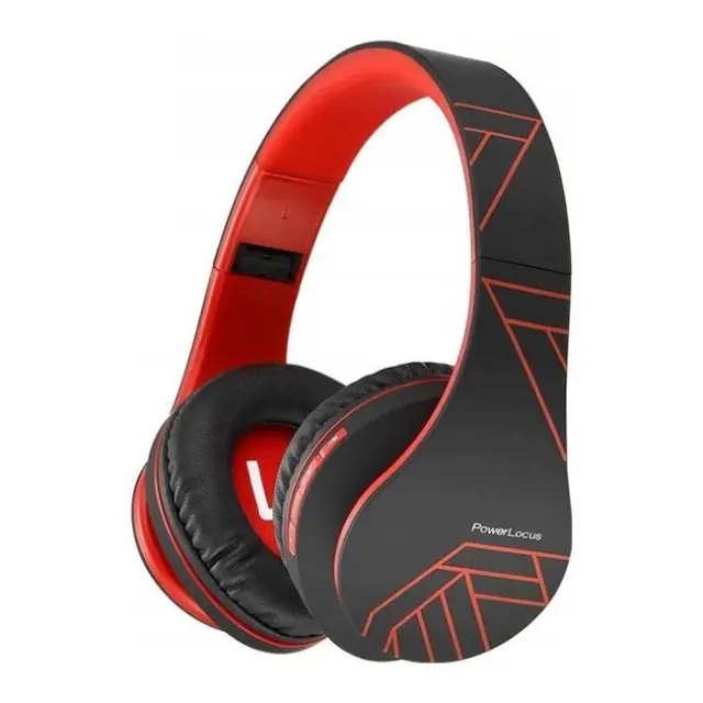 PowerLocus Headset P2 BT / microSD / Radio FM Black / Red (PL255035)