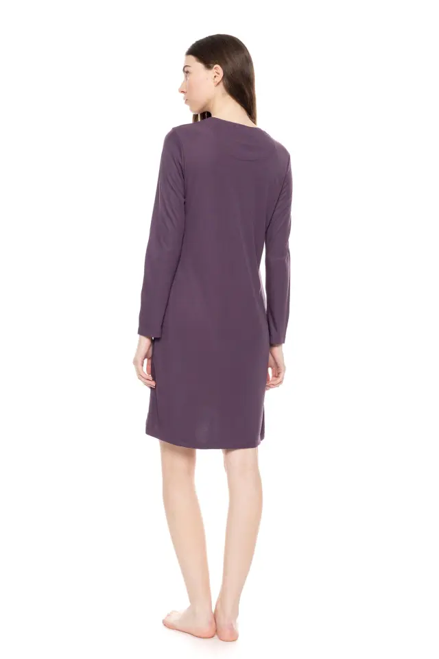 WN-1505 - Raspberry - NIGHTGOWN BAMBOO SOLID 3