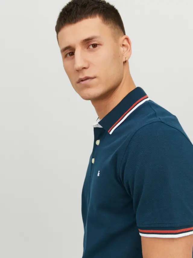 JJEPAULOS POLO SS NOOS Sailor Blue