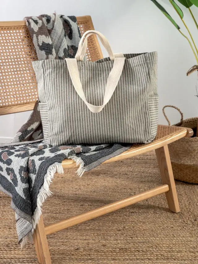Νεσεσέρ Θαλάσσης 20x21x5 Palamaiki Pouch Black 70% Βαμβάκι-30% Πολυέστερ 2