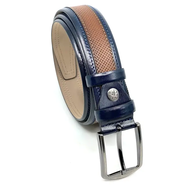 Ταμπά με Μπλε Ζώνη P.U. Leather 3,5 cm - 110cm 2