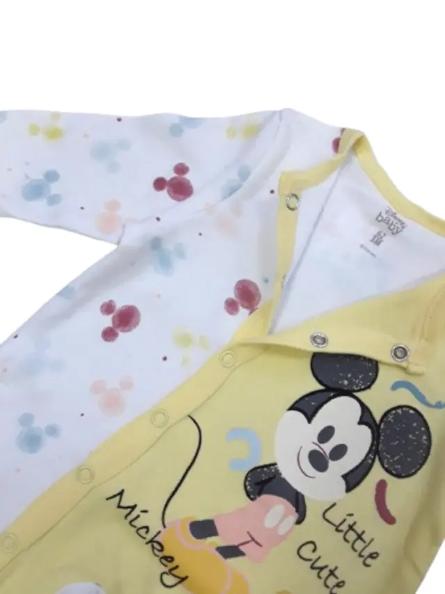 Φορμάκι Μακρυμάνικο Mickey Little Cute Yellow 8030258 - 12 M (80cm) 3