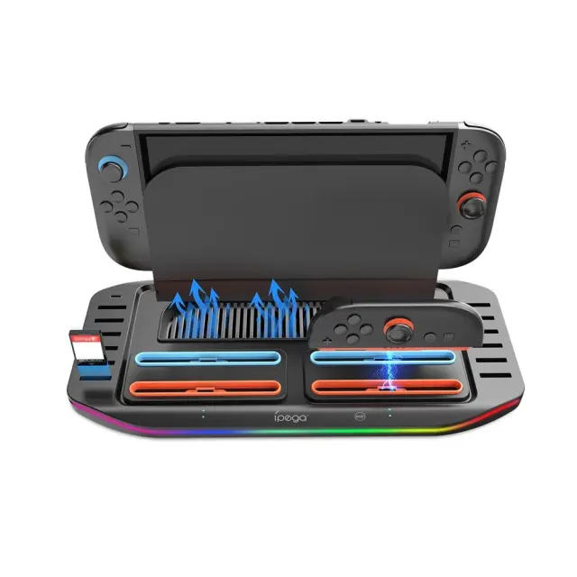 iPega SW2210 Multifunctional Charging RGB Stand for Nintendo Switch 2 Black 3