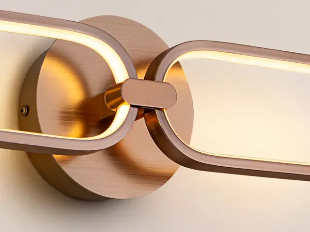 COLETTE WALL LAMP 2L ROSE GOLD φωτιστικό τοίχου Ροζ χρυσό 2