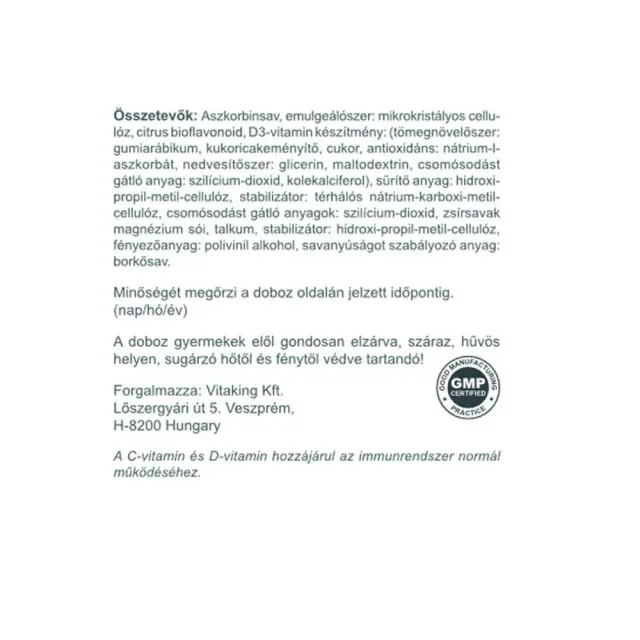 Vitaking Vitamin C-1000 + D-4000 200 Tablets 3