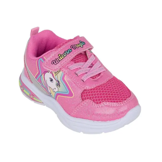 Modum Παιδικά Sneakers Unicorn με Σκρατς και Φωτάκια Ροζ 2