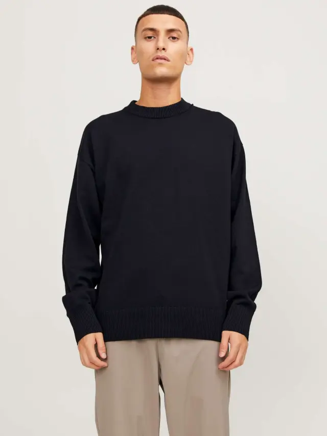 JCOCOLLECTIVE KNIT CREW NECK Black 2