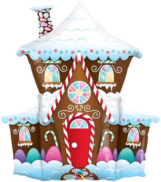 Μπαλόνι Φοιλ Σχήμα 37 Decorated Gingerbread House
