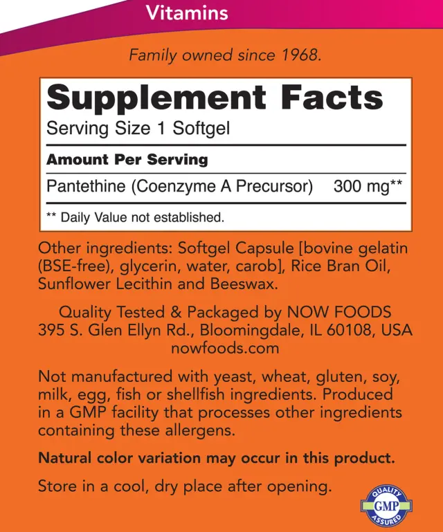 Now Foods Pantethine 300 mg 2
