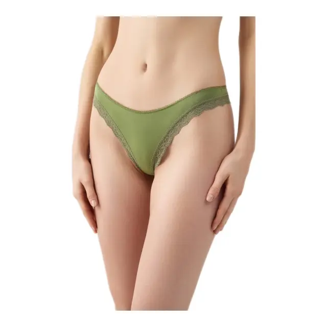 Minerva Γυναικείο String Fimelle Elegance, Χρώμα Χλόη - XL