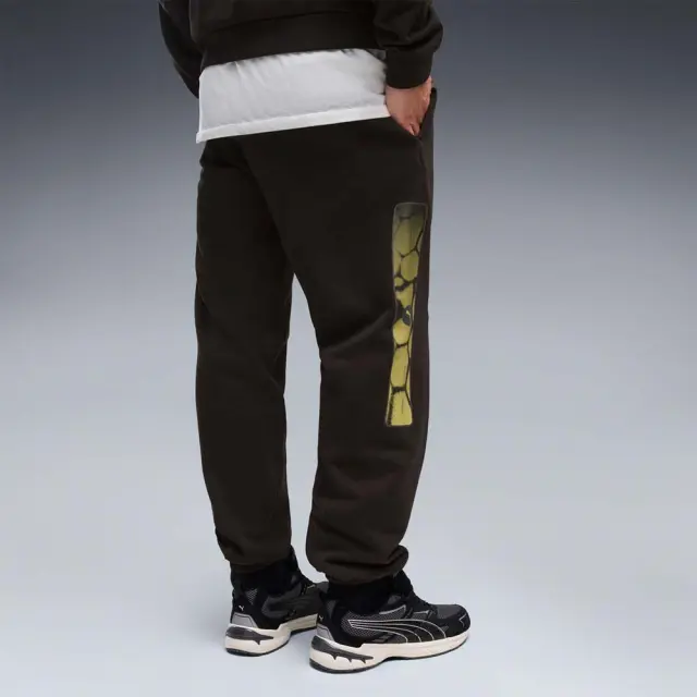 Puma Men's Sport Street Relaxed Graphic Fleece Sweatpants Μαύρο 694319-01 (Puma) 2