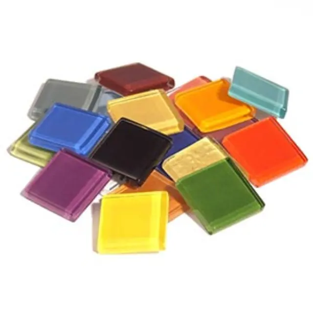 Γυάλινες Ψηφίδες Soft Glass - Multicolour Mix - 20x20mm - 200gr