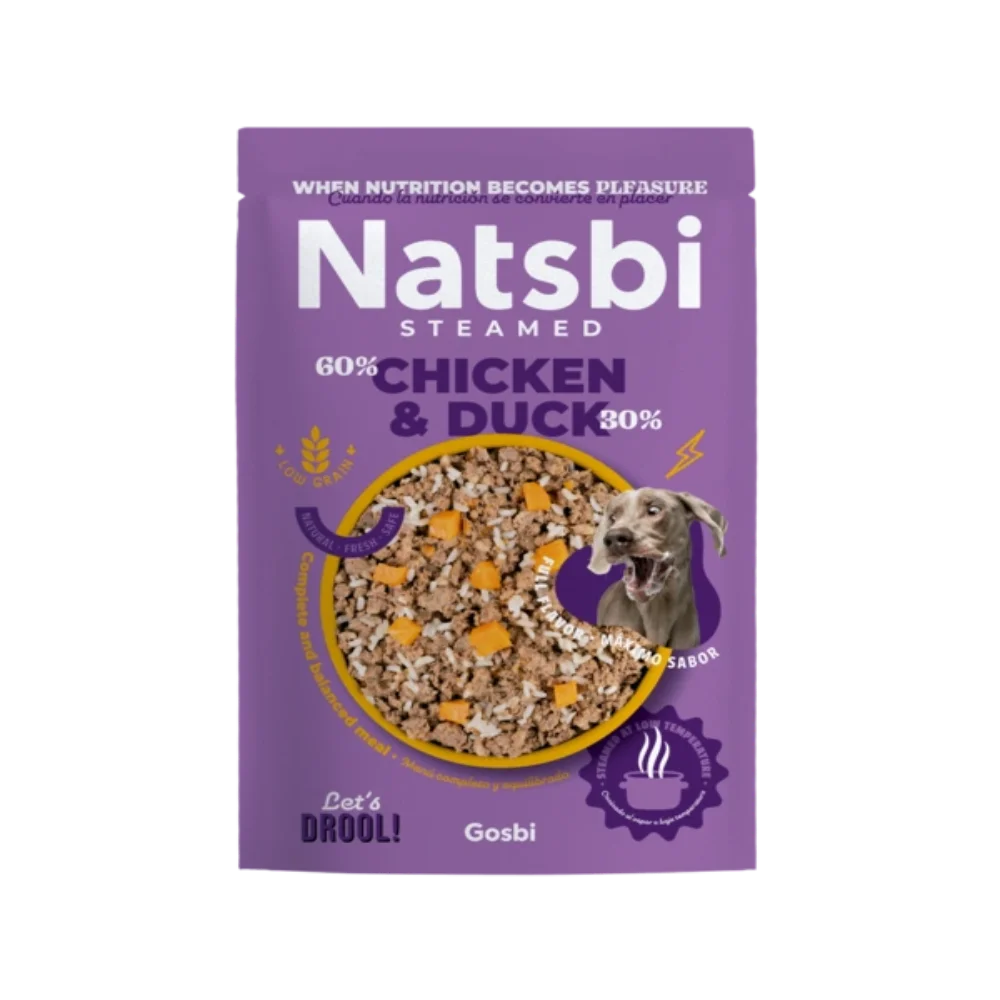 Natsbi Υγρή Τροφή Σκύλων με Κοτόπουλο Και Πάπια 200gr