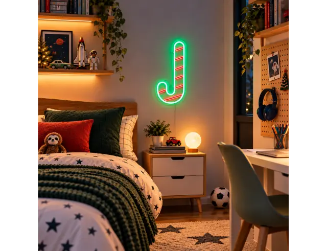 Διακοσμητικό Φωτιστικό Neon Candy Cane Luca Lighting με Dimmer και διαστάσεις 35x1.5x15.5cm - USB 1167138
