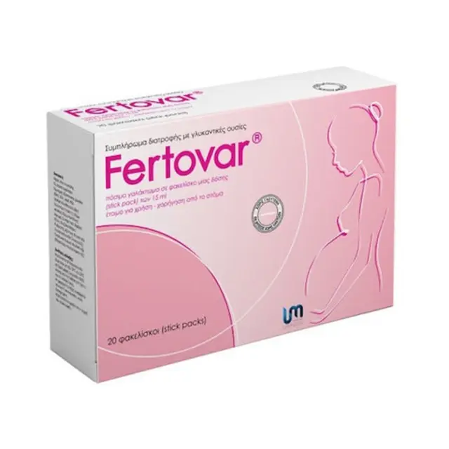 Pharma Unimedis Fertovar Συμπλήρωμα Διατροφής με Μυο-ινοσιτόλη, Χρώμιο & Φυλλικό Οξύ, Γεύση Lemon-Cola, 20 φακελίσκοι x 15ml