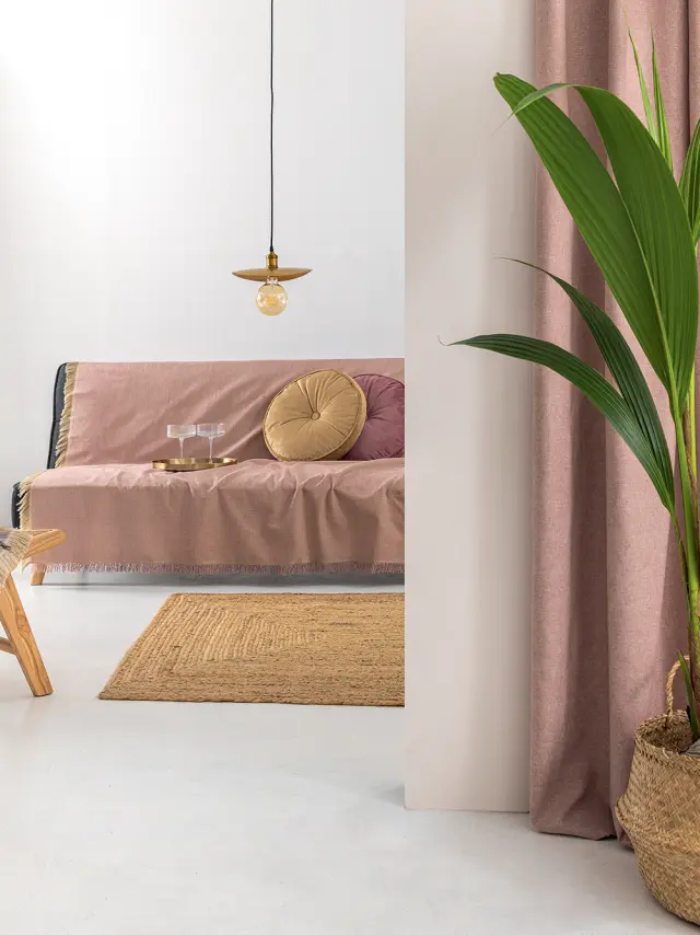 Ριχτάρι Τριθέσιο 180x300 Throws Palamaiki Tuna 2 Polyester-Chenille- Pink