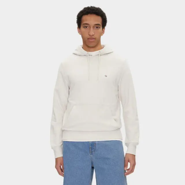 Calvin Klein - Woven Label Hoodie Φούτερ J30J327113-CJH Μπεζ - L